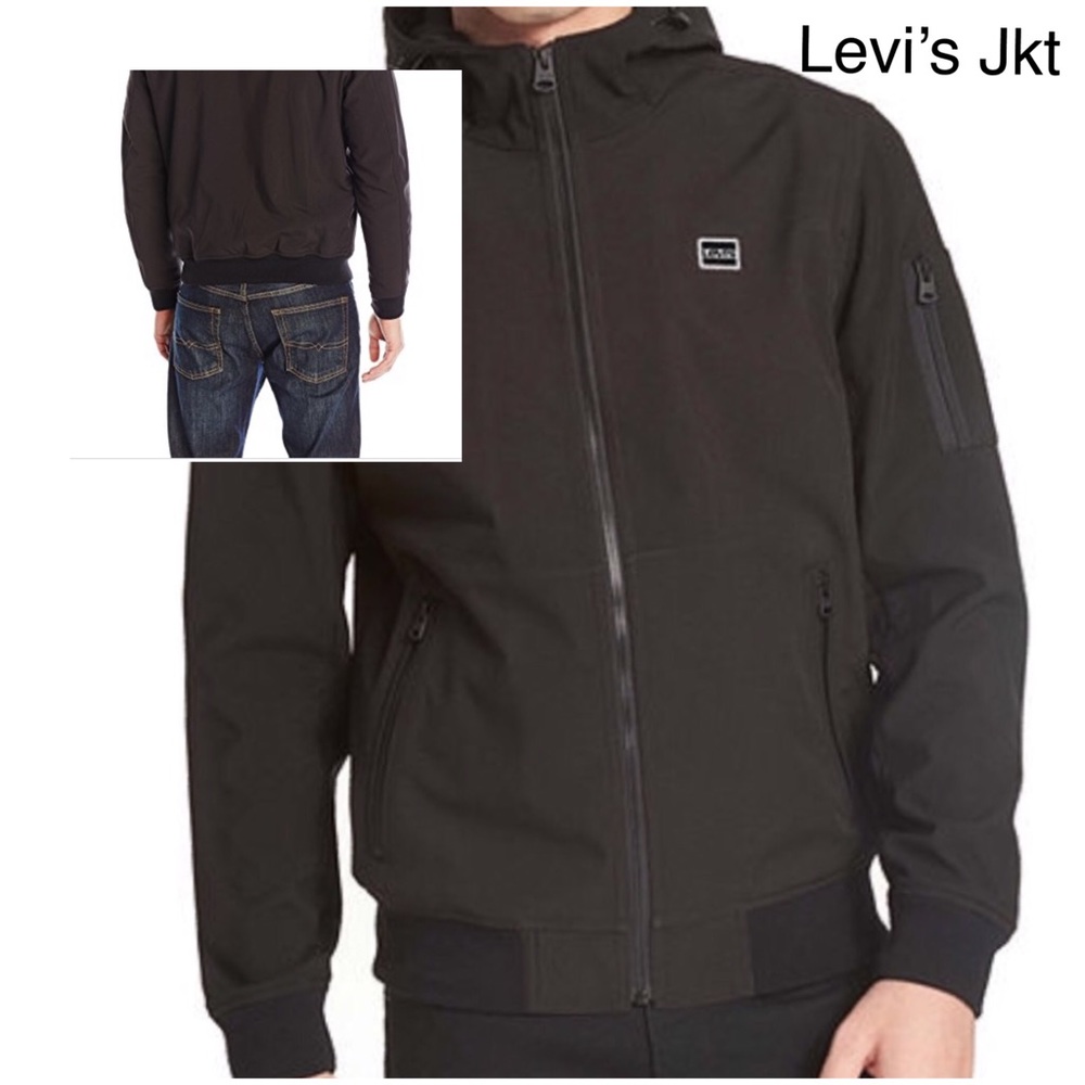 LEVI Hooded Rain Coat men’s size small new w tags